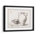 Bodegón de xilografía: lata y cenicero - Julie de Graag | Cuadro decorativo de Canvas Lab