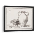 Bodegón de xilografía: lata y cenicero - Julie de Graag | Cuadro decorativo de Canvas Lab