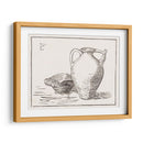 Bodegón de xilografía: lata y cenicero - Julie de Graag | Cuadro decorativo de Canvas Lab