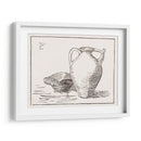 Bodegón de xilografía: lata y cenicero - Julie de Graag | Cuadro decorativo de Canvas Lab