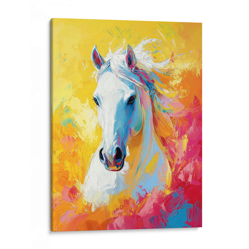 Caballo Blanco - Dav Madrid | Cuadro decorativo de Canvas Lab