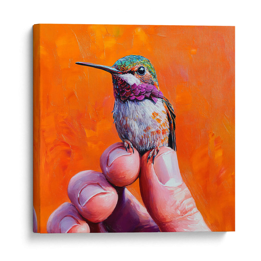 Colibrí en mis dedos - Dav Madrid | Cuadro decorativo de Canvas Lab