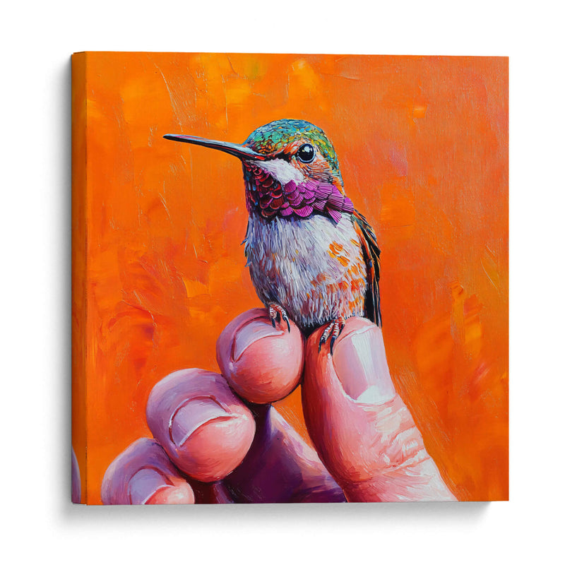 Colibrí en mis dedos - Dav Madrid | Cuadro decorativo de Canvas Lab