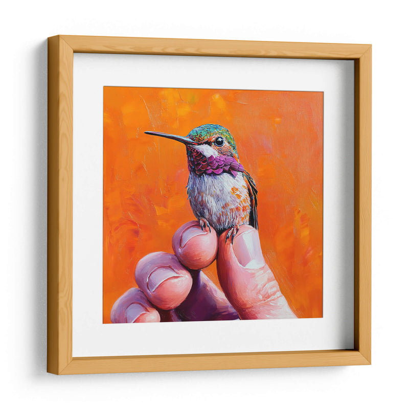 Colibrí en mis dedos - Dav Madrid | Cuadro decorativo de Canvas Lab
