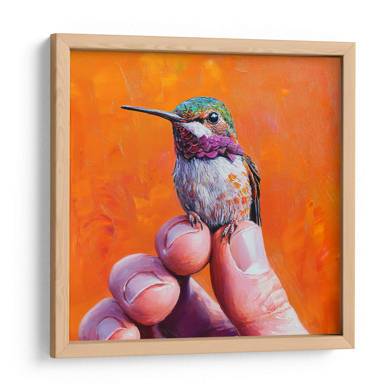 Colibrí en mis dedos - Dav Madrid | Cuadro decorativo de Canvas Lab
