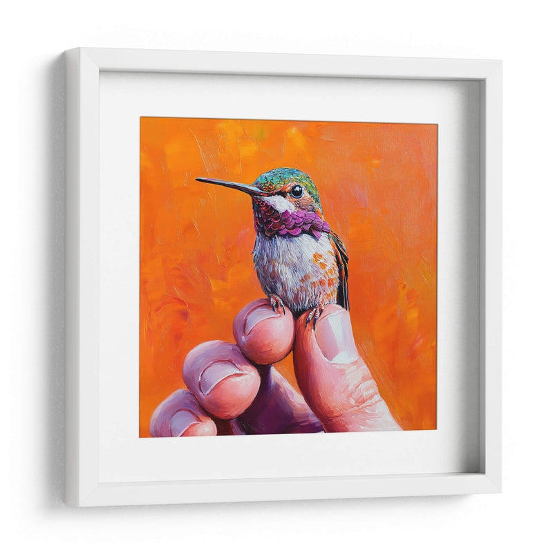 Colibrí en mis dedos - Dav Madrid | Cuadro decorativo de Canvas Lab