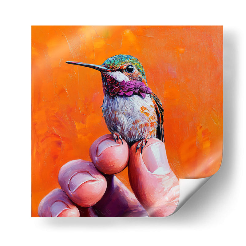 Colibrí en mis dedos - Dav Madrid | Cuadro decorativo de Canvas Lab
