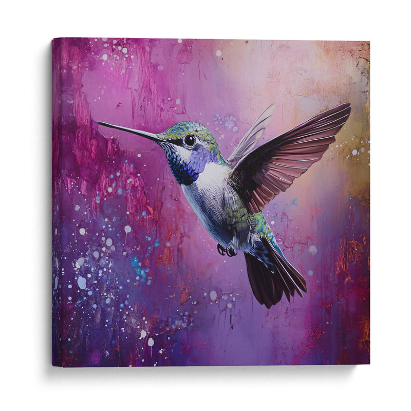 Colibrí en morado - Dav Madrid | Cuadro decorativo de Canvas Lab