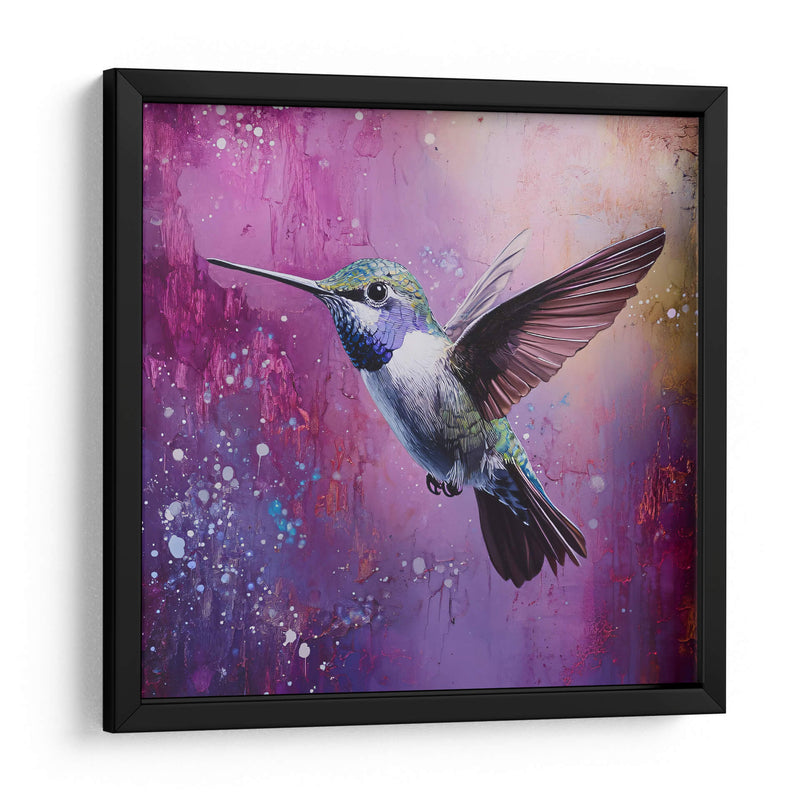 Colibrí en morado - Dav Madrid | Cuadro decorativo de Canvas Lab