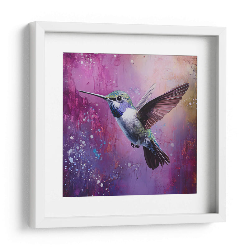 Colibrí en morado - Dav Madrid | Cuadro decorativo de Canvas Lab