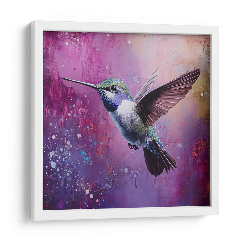Colibrí en morado - Dav Madrid | Cuadro decorativo de Canvas Lab