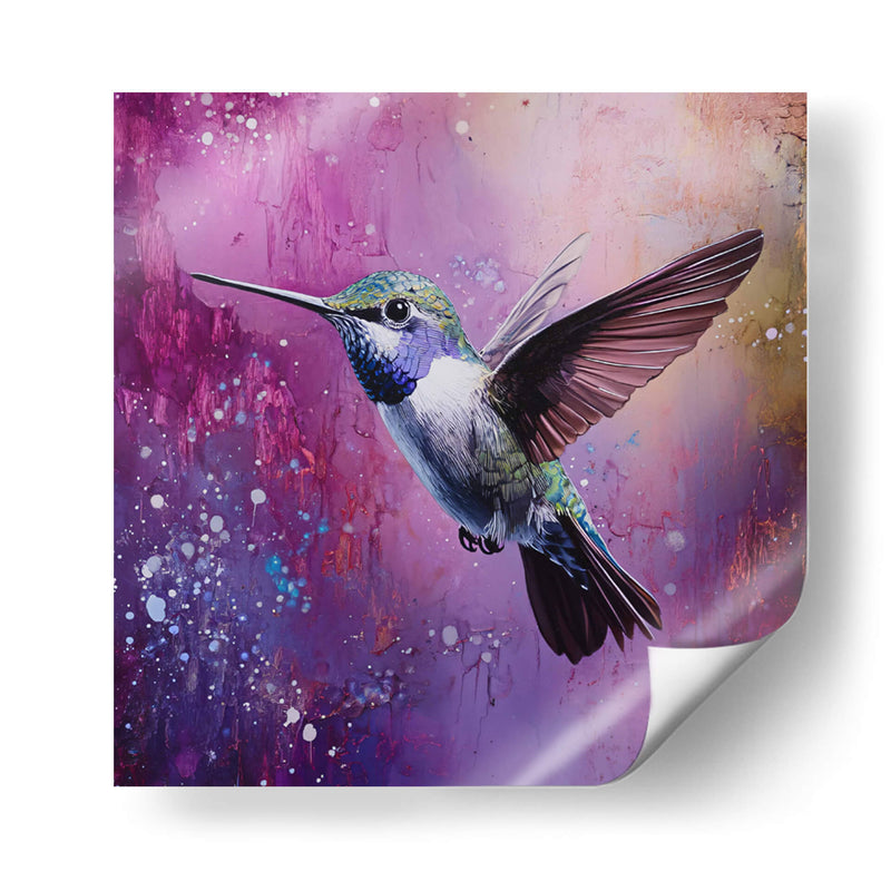 Colibrí en morado - Dav Madrid | Cuadro decorativo de Canvas Lab