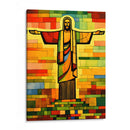 Cristo Redentor Multicolor - DEA Digital Esoteric Art | Cuadro decorativo de Canvas Lab