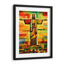 Cristo Redentor Multicolor - DEA Digital Esoteric Art | Cuadro decorativo de Canvas Lab