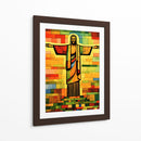 Cristo Redentor Multicolor - DEA Digital Esoteric Art | Cuadro decorativo de Canvas Lab