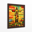Cristo Redentor Multicolor - DEA Digital Esoteric Art | Cuadro decorativo de Canvas Lab