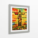 Cristo Redentor Multicolor - DEA Digital Esoteric Art | Cuadro decorativo de Canvas Lab