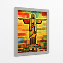 Cristo Redentor Multicolor - DEA Digital Esoteric Art | Cuadro decorativo de Canvas Lab