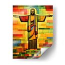 Cristo Redentor Multicolor - DEA Digital Esoteric Art | Cuadro decorativo de Canvas Lab