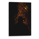 Silueta en llamas - Ana Zagal  | Cuadro decorativo de Canvas Lab