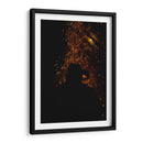 Silueta en llamas - Ana Zagal  | Cuadro decorativo de Canvas Lab