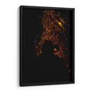 Silueta en llamas - Ana Zagal  | Cuadro decorativo de Canvas Lab