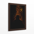Silueta en llamas - Ana Zagal  | Cuadro decorativo de Canvas Lab