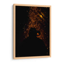 Silueta en llamas - Ana Zagal  | Cuadro decorativo de Canvas Lab