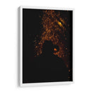 Silueta en llamas - Ana Zagal  | Cuadro decorativo de Canvas Lab
