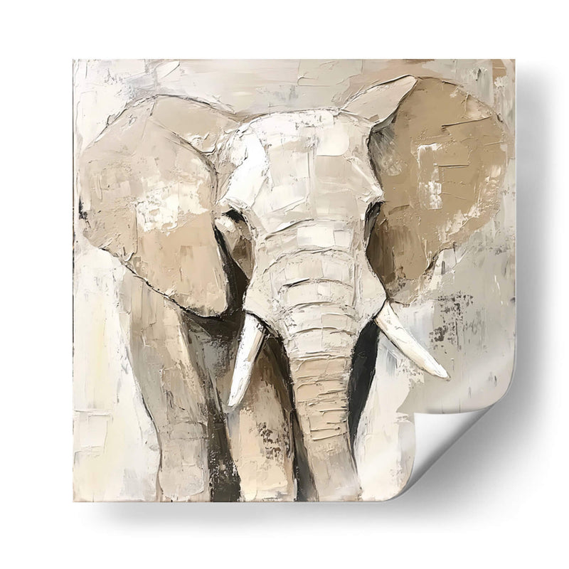 Elefante Impasto - Dav Madrid | Cuadro decorativo de Canvas Lab