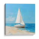 Velero en la playa - Dav Madrid | Cuadro decorativo de Canvas Lab