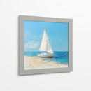Velero en la playa - Dav Madrid | Cuadro decorativo de Canvas Lab