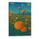 Sueños de cempasúchil bajo un cielo en espiral. - Nosion | Cuadro decorativo de Canvas Lab