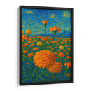 Sueños de cempasúchil bajo un cielo en espiral. - Nosion | Cuadro decorativo de Canvas Lab