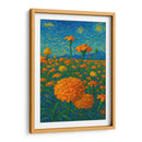 Sueños de cempasúchil bajo un cielo en espiral. - Nosion | Cuadro decorativo de Canvas Lab