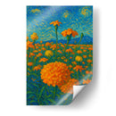 Sueños de cempasúchil bajo un cielo en espiral. - Nosion | Cuadro decorativo de Canvas Lab