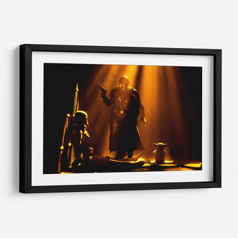 Mando y Grogu - Action Geek | Cuadro decorativo de Canvas Lab