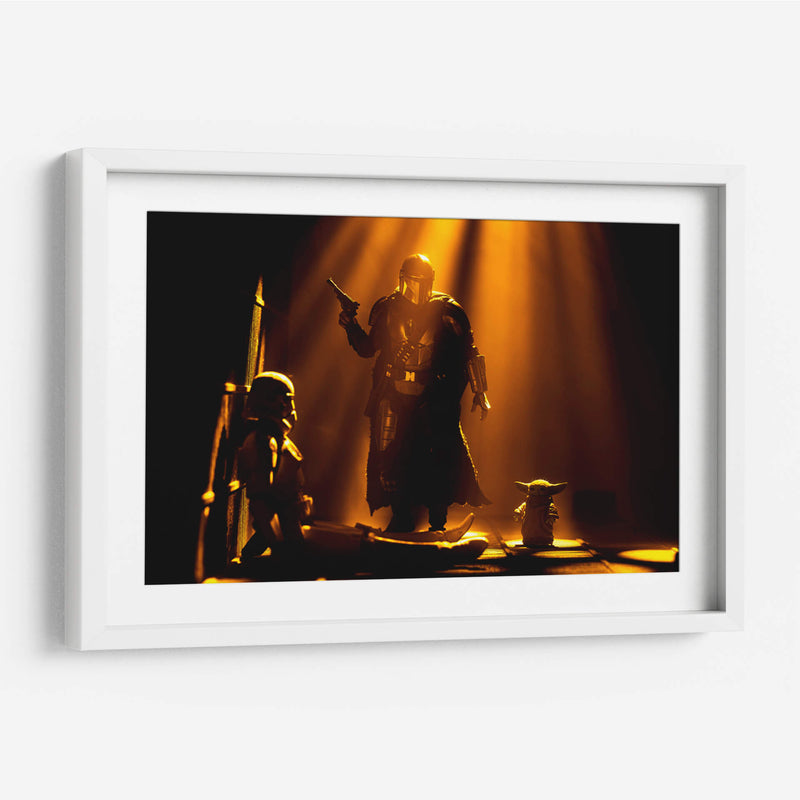 Mando y Grogu - Action Geek | Cuadro decorativo de Canvas Lab