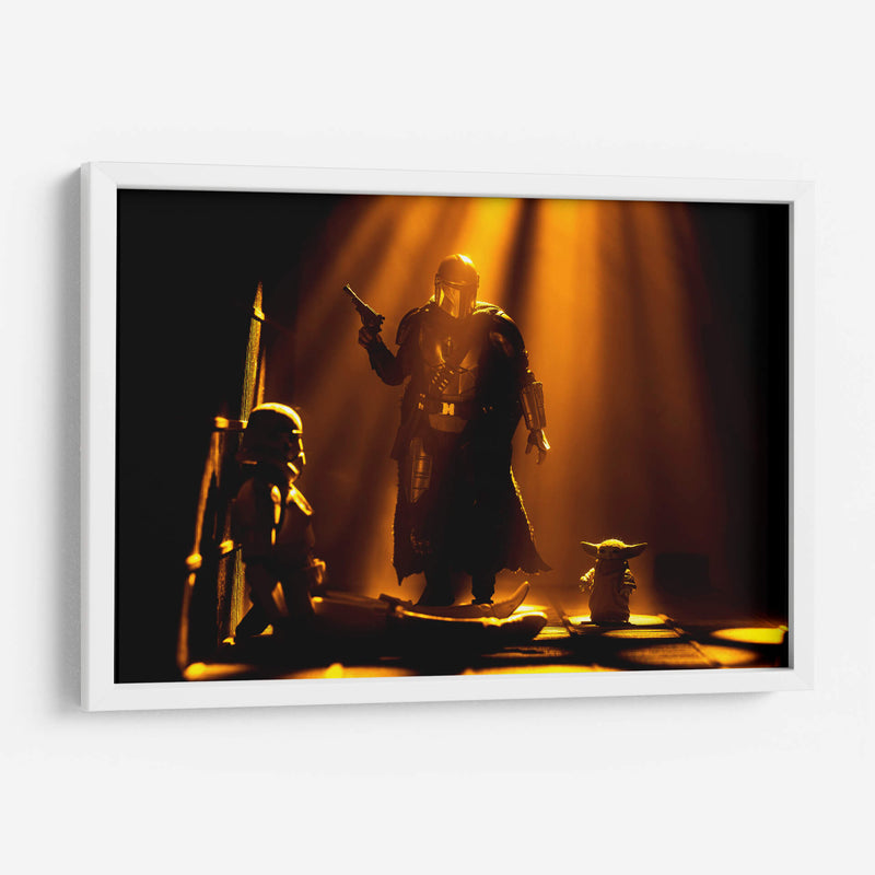 Mando y Grogu - Action Geek | Cuadro decorativo de Canvas Lab