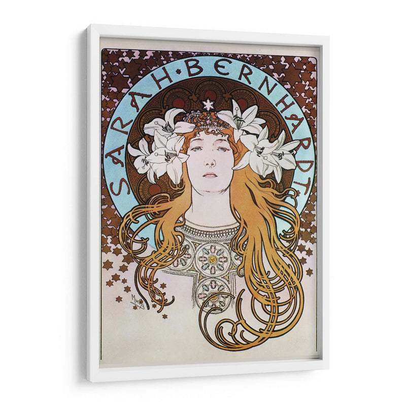 Sarah Bernhardt - La Plume - Alfons Mucha | Cuadro decorativo de Canvas Lab