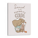 El atardecer es mi color favorito - Maita San | Cuadro decorativo de Canvas Lab