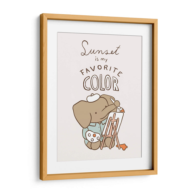 El atardecer es mi color favorito - Maita San | Cuadro decorativo de Canvas Lab