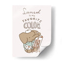 El atardecer es mi color favorito - Maita San | Cuadro decorativo de Canvas Lab