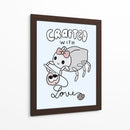 Creado con amor - Maita San | Cuadro decorativo de Canvas Lab