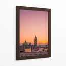 Atardecer Dorado sobre San Agustín, Morelia – Un Horizonte Atemporal. - Nosion | Cuadro decorativo de Canvas Lab
