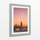Atardecer Dorado sobre San Agustín, Morelia – Un Horizonte Atemporal. - Nosion | Cuadro decorativo de Canvas Lab