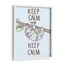 Mantén la calma y mantén la calma - Maita San | Cuadro decorativo de Canvas Lab