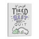 Aprende a descansar, no a rendirte - Maita San | Cuadro decorativo de Canvas Lab
