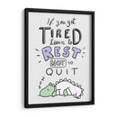 Aprende a descansar, no a rendirte - Maita San | Cuadro decorativo de Canvas Lab