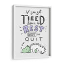 Aprende a descansar, no a rendirte - Maita San | Cuadro decorativo de Canvas Lab